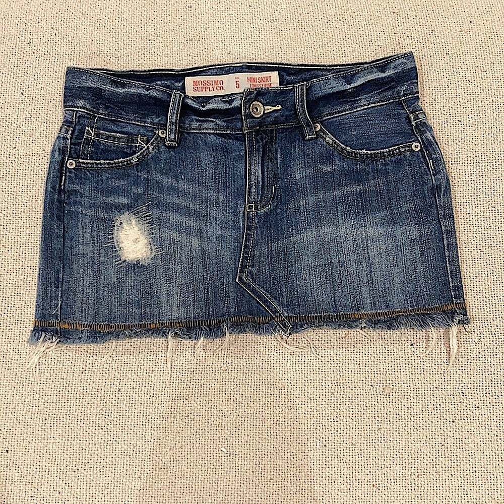 Mossimo Jean mini skirt, size 5